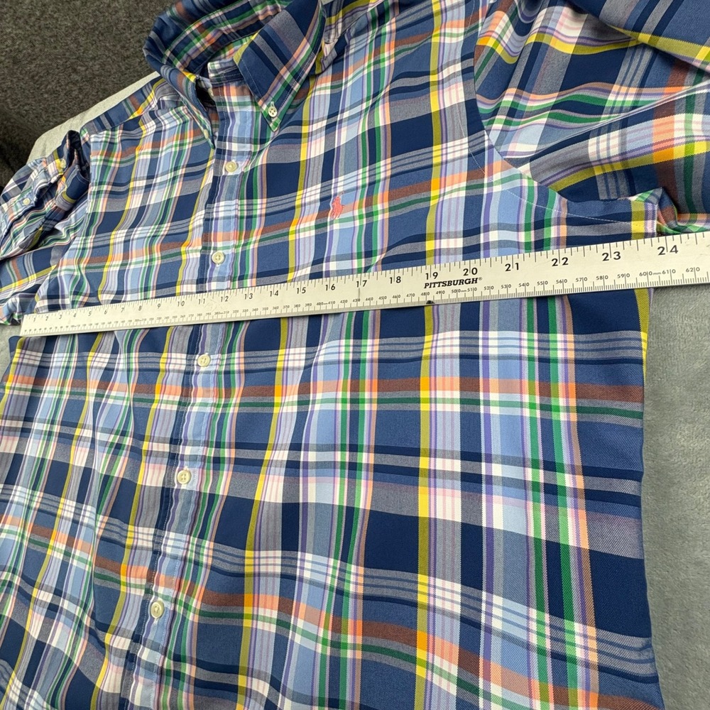 Polo Ralph Lauren Classic Fit Performance Plaid Button Down Shirt Men XLTG - Picture 11 of 13